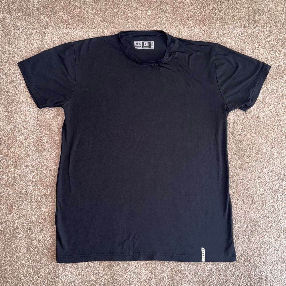 RBX Men's Black Short Sleeve Athletic T-Shirt Quick-Dry - Size Large